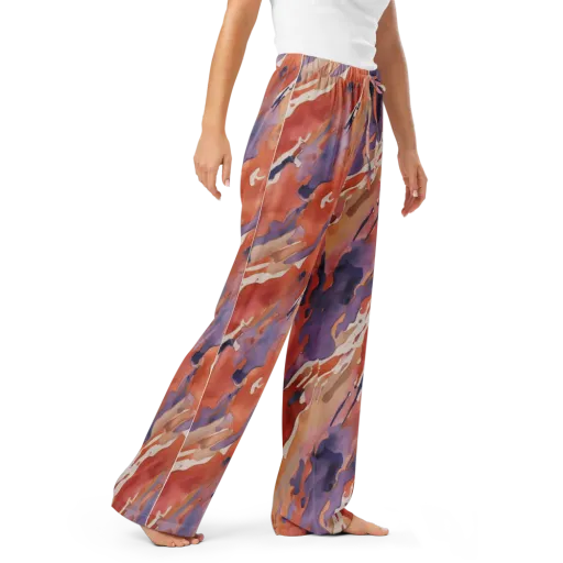 Painted Tides on a Women's Pajama Pants