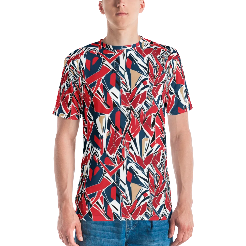 Crimson Shard on Men's Crew Neck T-Shirt — Front