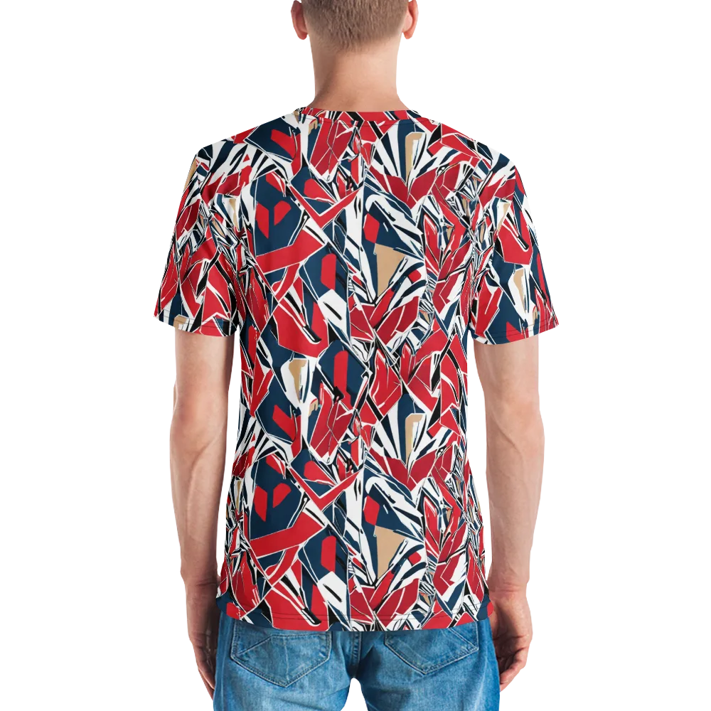 Crimson Shard on Men's Crew Neck T-Shirt — Back