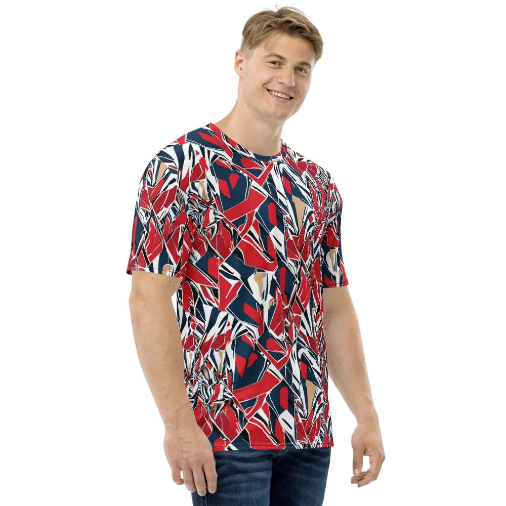 Crimson Shard on Men's Crew Neck T-Shirt — Right