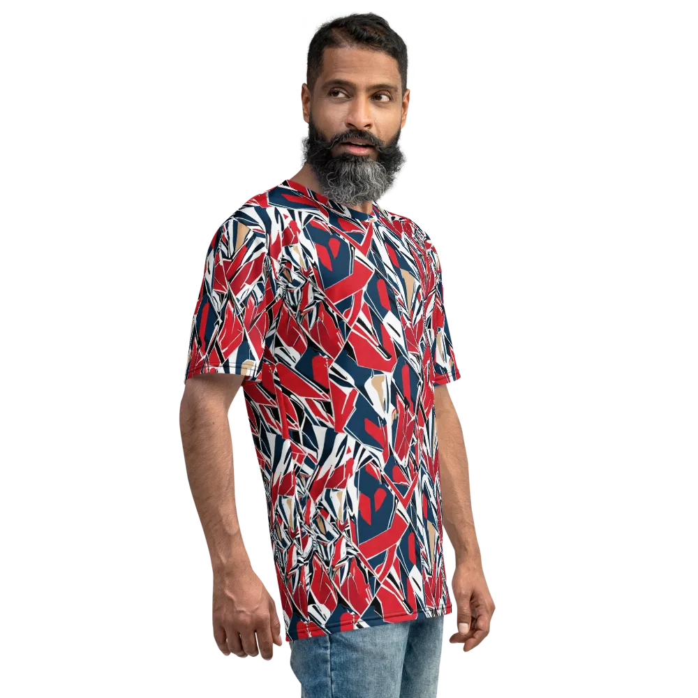 Crimson Shard on Men's Crew Neck T-Shirt — Right