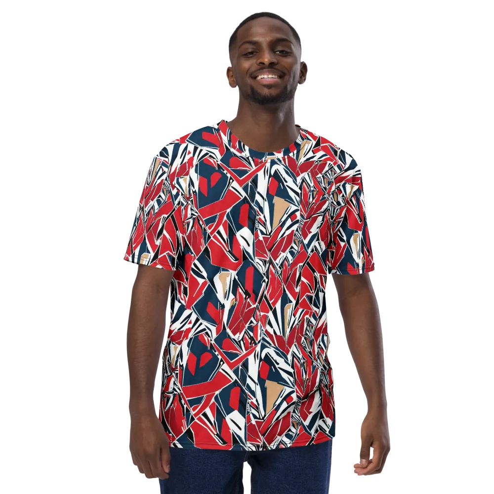 Crimson Shard on Men's Crew Neck T-Shirt — Front