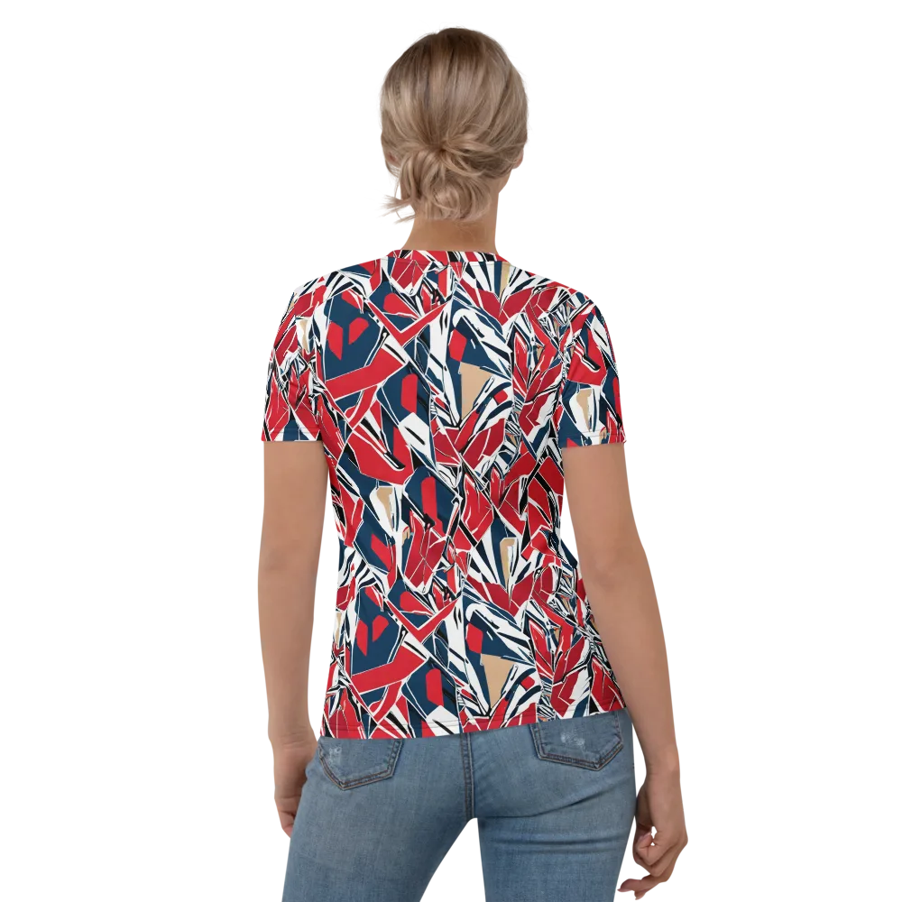 Crimson Shard on Women's Crew Neck T-Shirt — Back