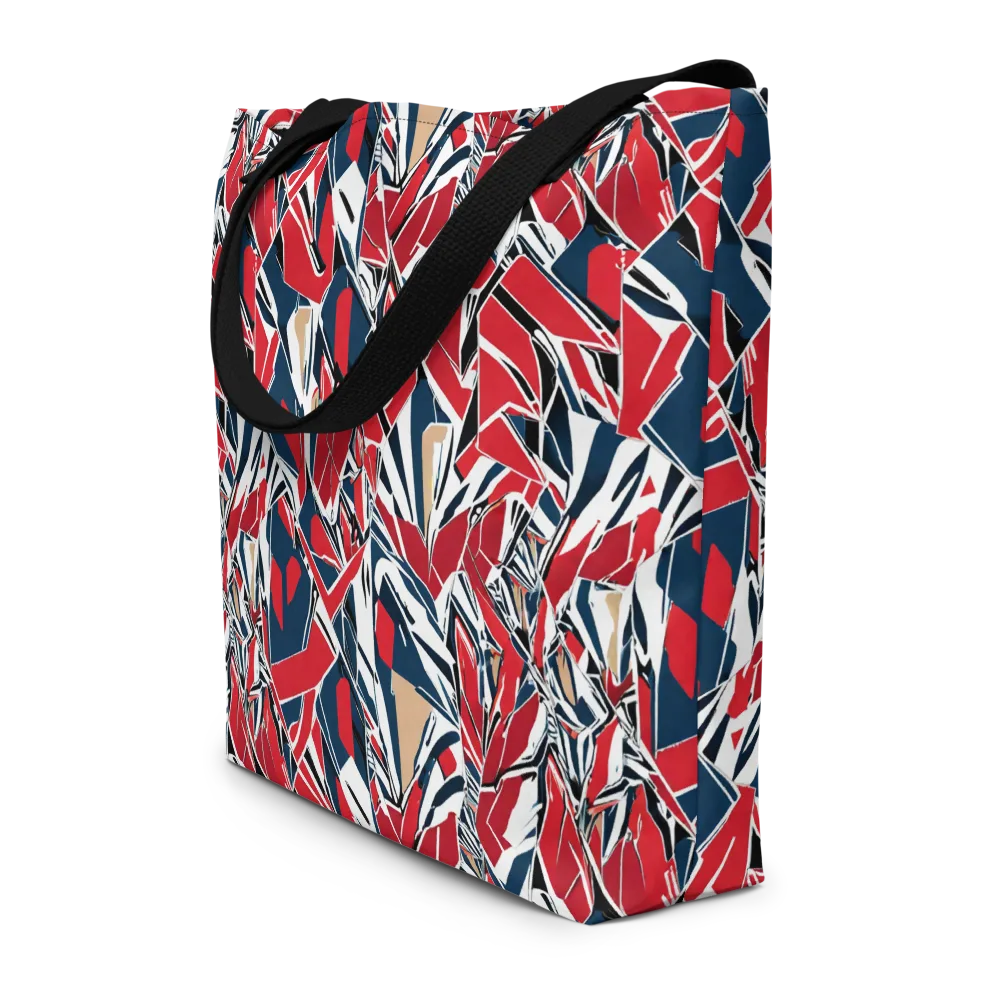 Crimson Shard on Large Tote Bag W/ Pocket — Front