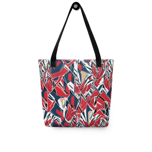 Crimson Shard on a Tote Bag
