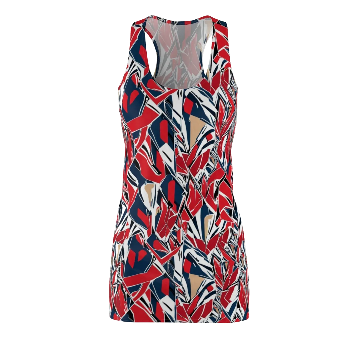 Crimson Shard on Racerback Dress — Front