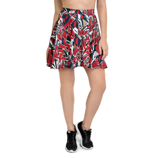 Crimson Shard on a Skater Skirt