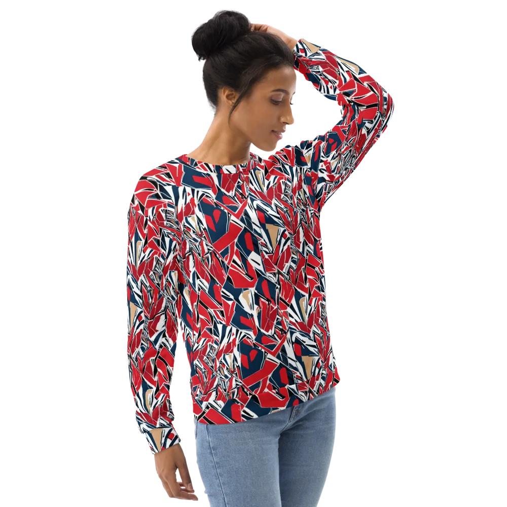 Crimson Shard on Sweatshirt — Right Front