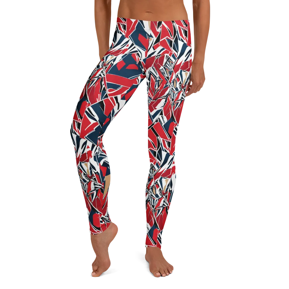 Crimson Shard on Leggings — Front