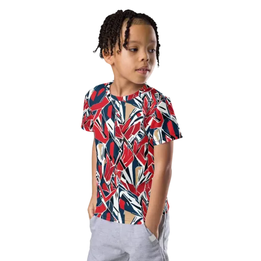 Crimson Shard on a Kids Crew Neck T-Shirt