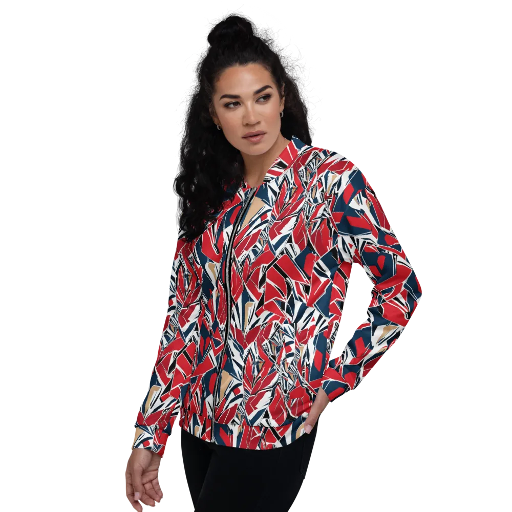 Crimson Shard on Bomber Jacket — Left