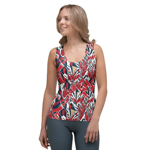 Crimson Shard on a Women's Tank Top