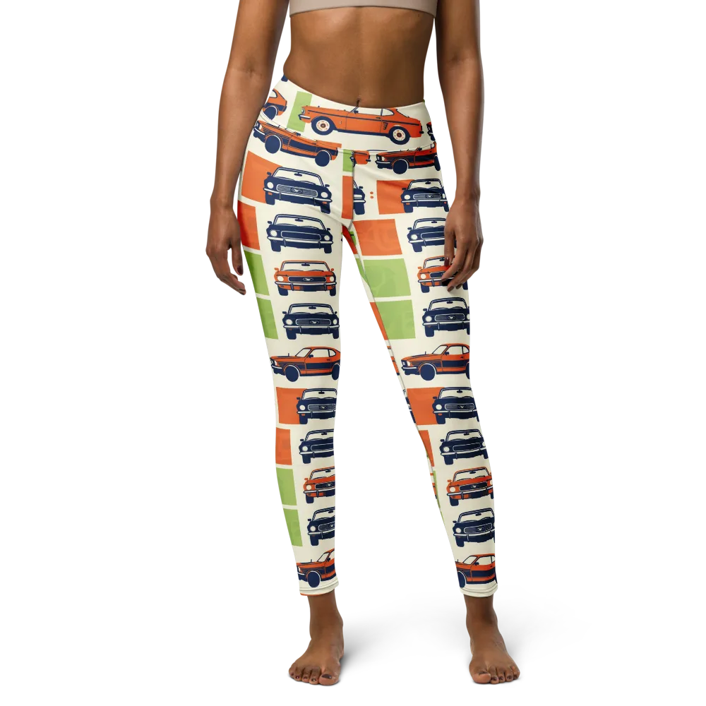 Chrome Orchard on Yoga Leggings — Front