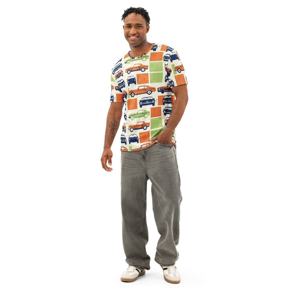 Chrome Orchard on Men's Cotton Crew Neck T-Shirt — Front