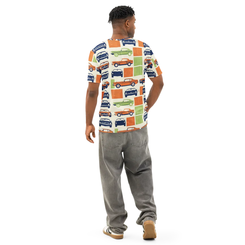 Chrome Orchard on Men's Cotton Crew Neck T-Shirt — Back