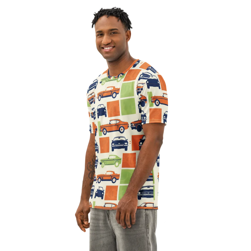 Chrome Orchard on Men's Cotton Crew Neck T-Shirt — Left Front