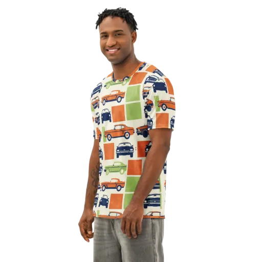 Chrome Orchard on a Men's Cotton Crew Neck T-Shirt