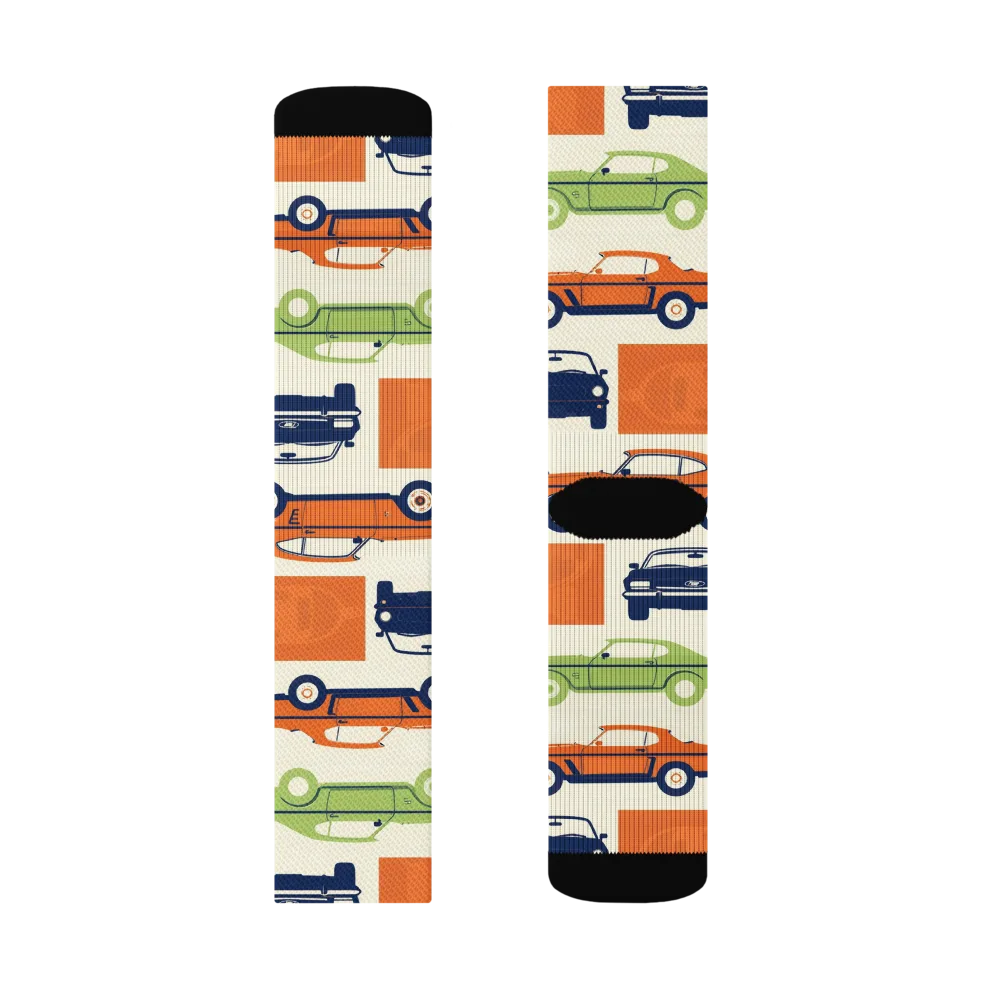 Chrome Orchard on Socks — Right Sock