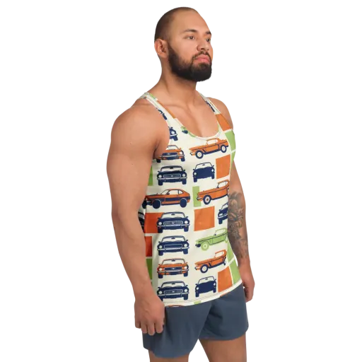 Chrome Orchard on a Men's Tank Top