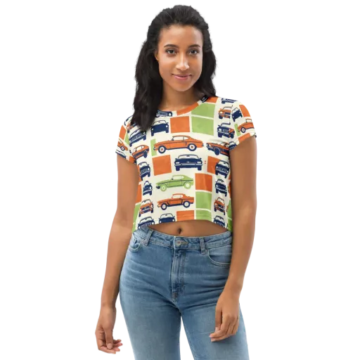Chrome Orchard on a Crop Tee