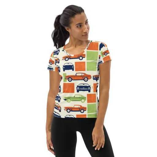 Chrome Orchard on a Women's Athletic T-Shirt