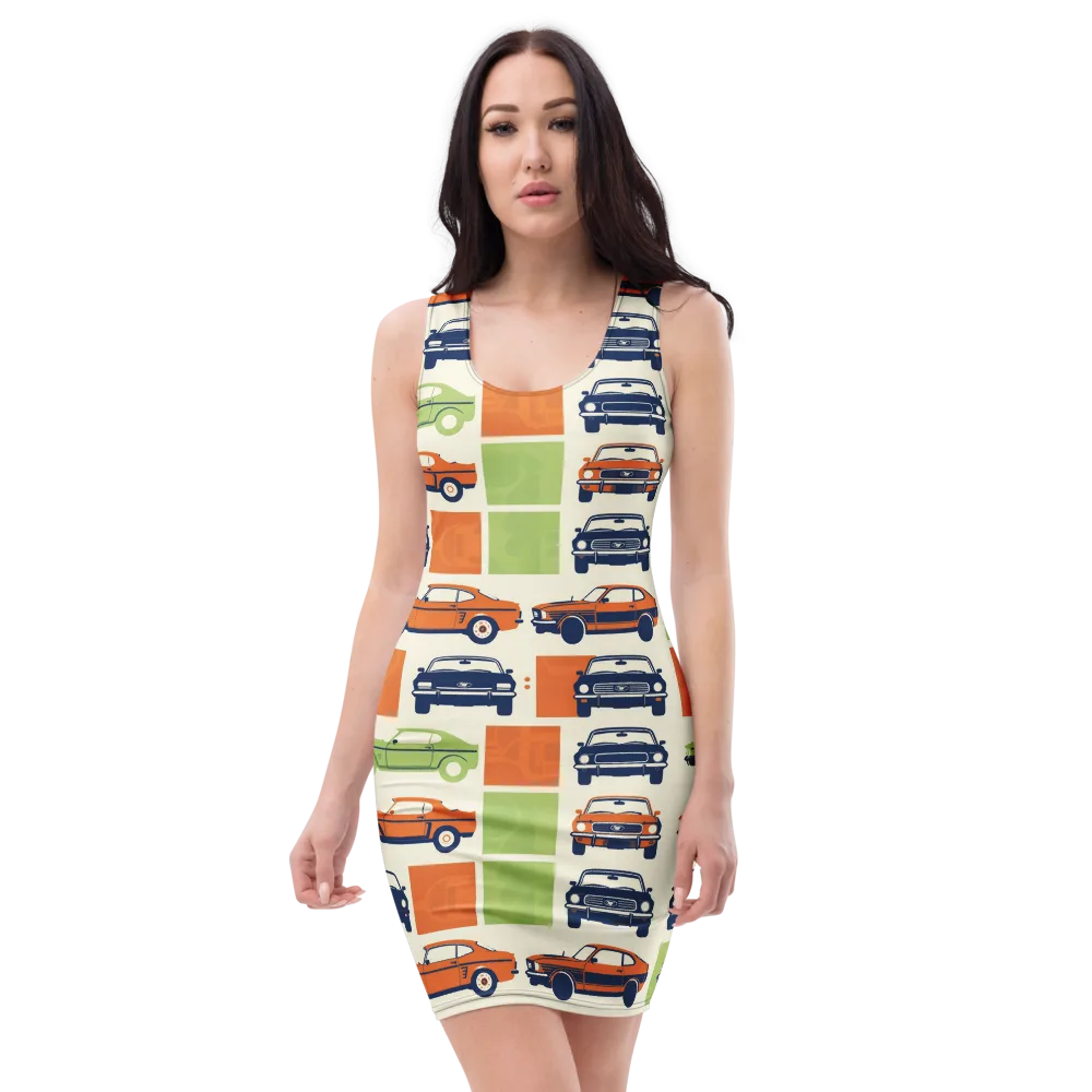 Chrome Orchard on Bodycon Dress — Front