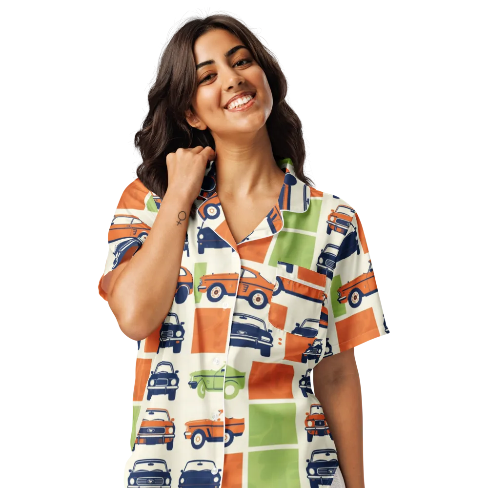 Chrome Orchard on Women's Short Sleeve Pajama Top — Front