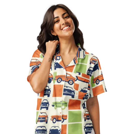 Chrome Orchard on a Women's Short Sleeve Pajama Top