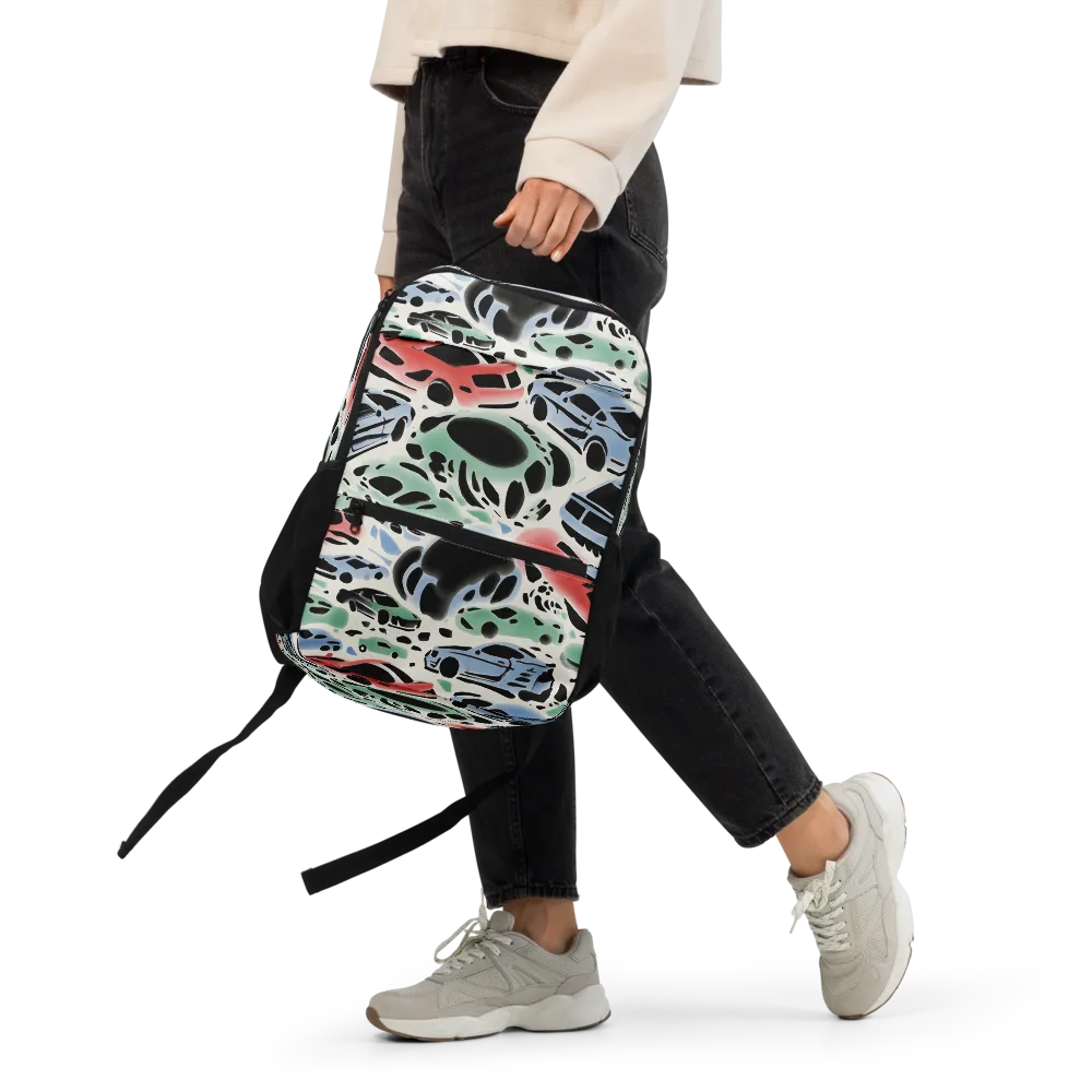 Neon Pit Lane on Utility Backpack — Front