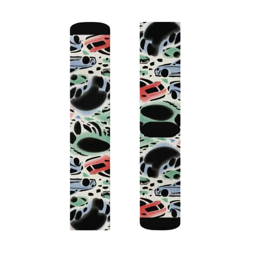 Neon Pit Lane on a Socks