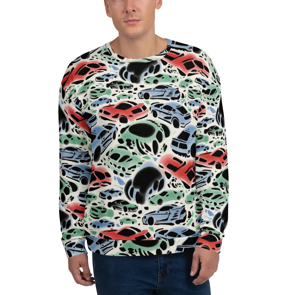 Neon Pit Lane on Sweatshirt — Front