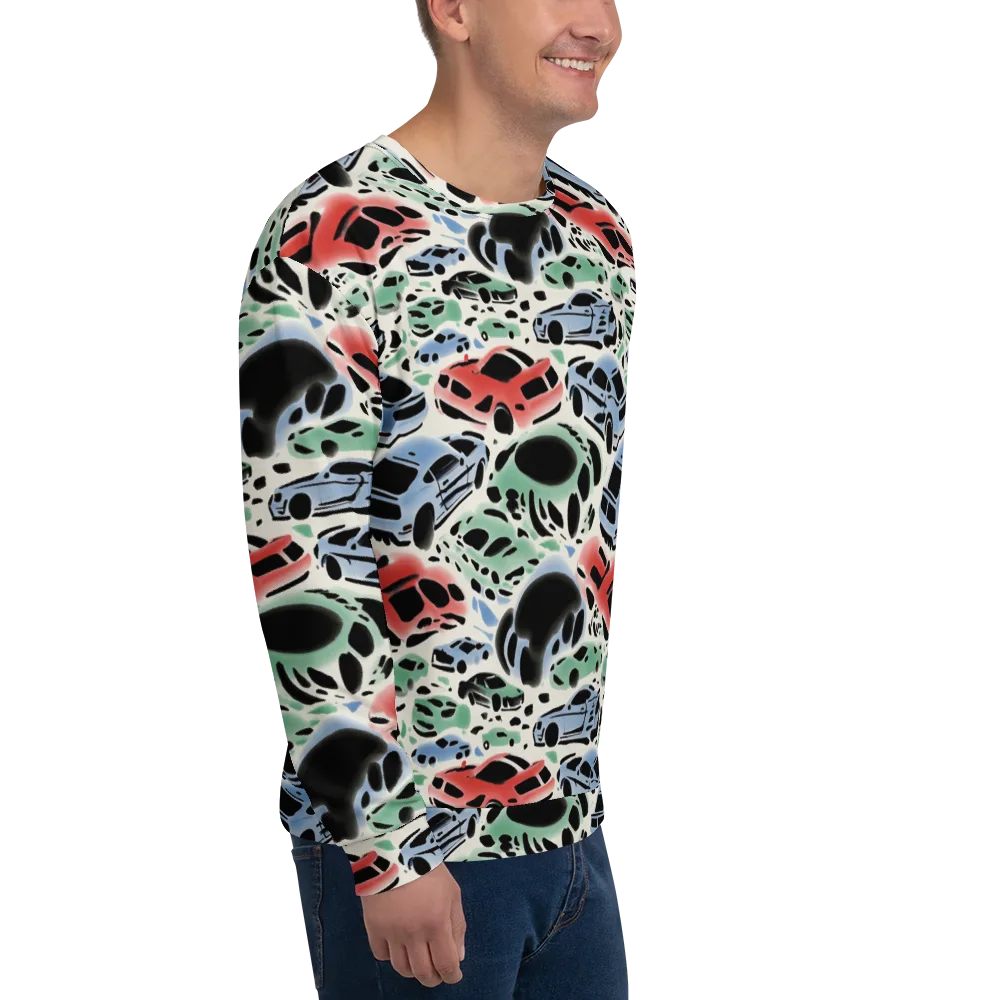 Neon Pit Lane on Sweatshirt — Right Front