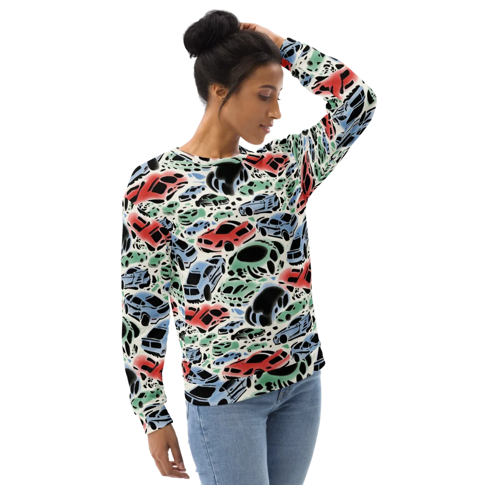 Neon Pit Lane on Sweatshirt — Right Front