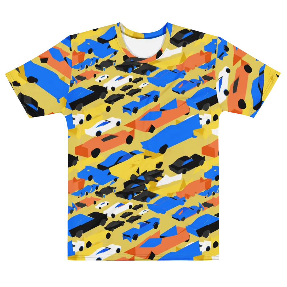 Neon Traffic on Men's Cotton Crew Neck T-Shirt — Front