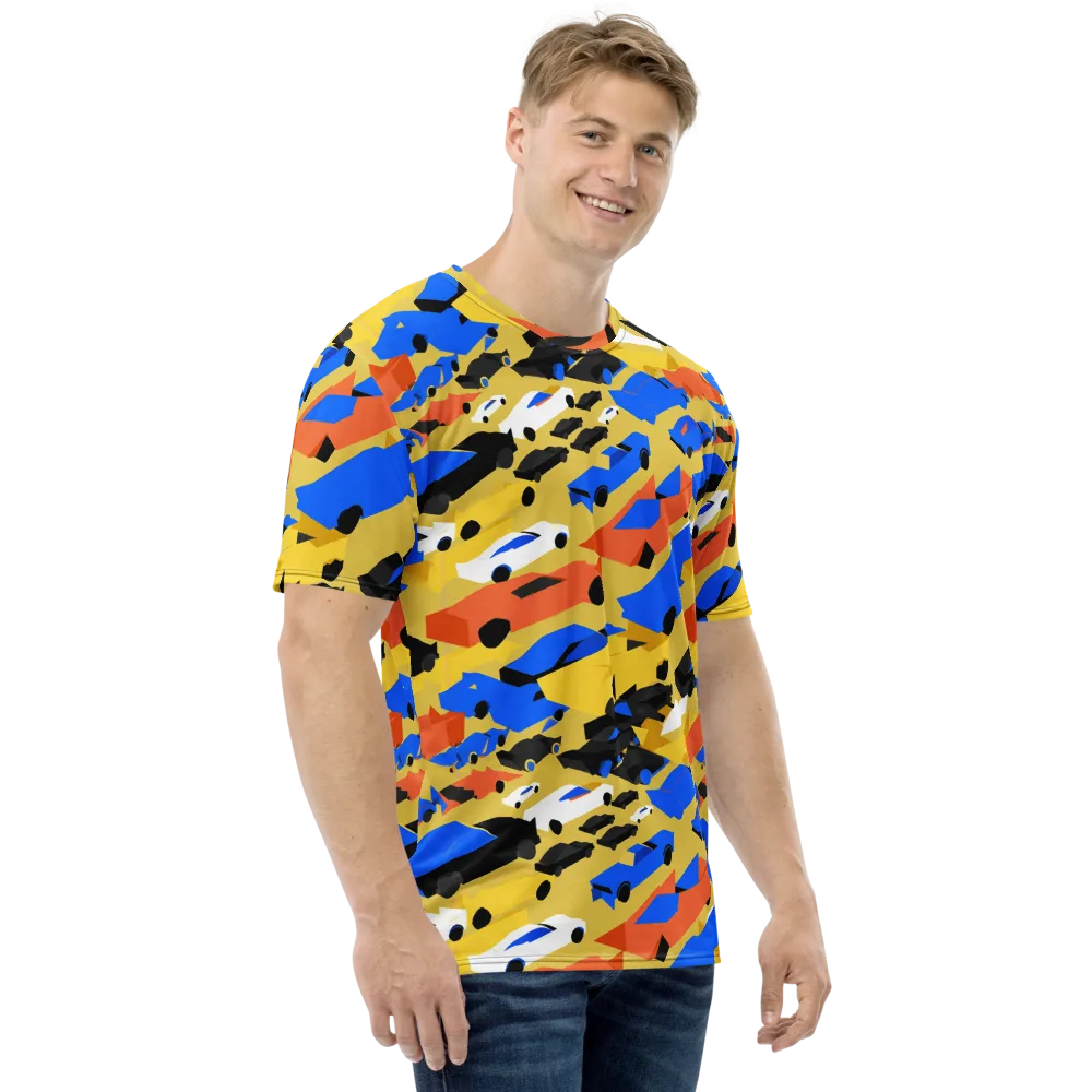 Neon Traffic on Men's Crew Neck T-Shirt — Right