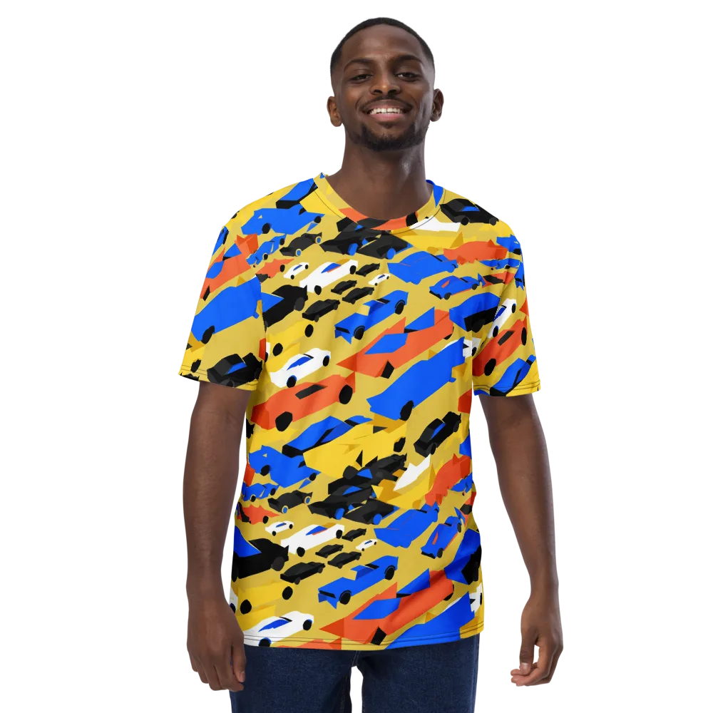 Neon Traffic on Men's Crew Neck T-Shirt — Front