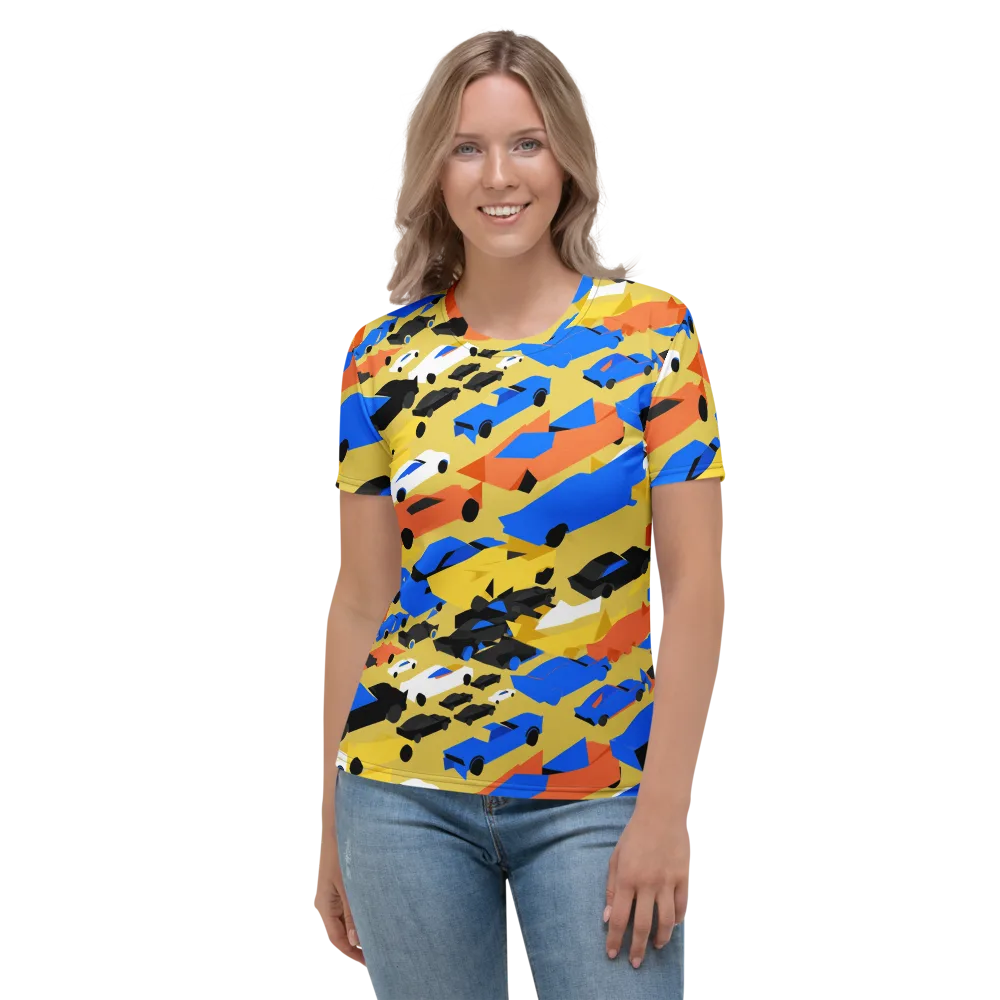 Neon Traffic on Women's Crew Neck T-Shirt — Front