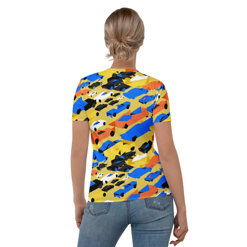 Neon Traffic on Women's Crew Neck T-Shirt — Back