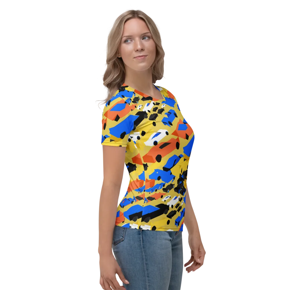Neon Traffic on Women's Crew Neck T-Shirt — Right