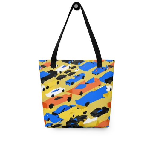 Neon Traffic on a Tote Bag