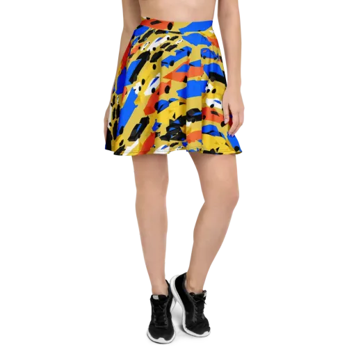 Neon Traffic on a Skater Skirt