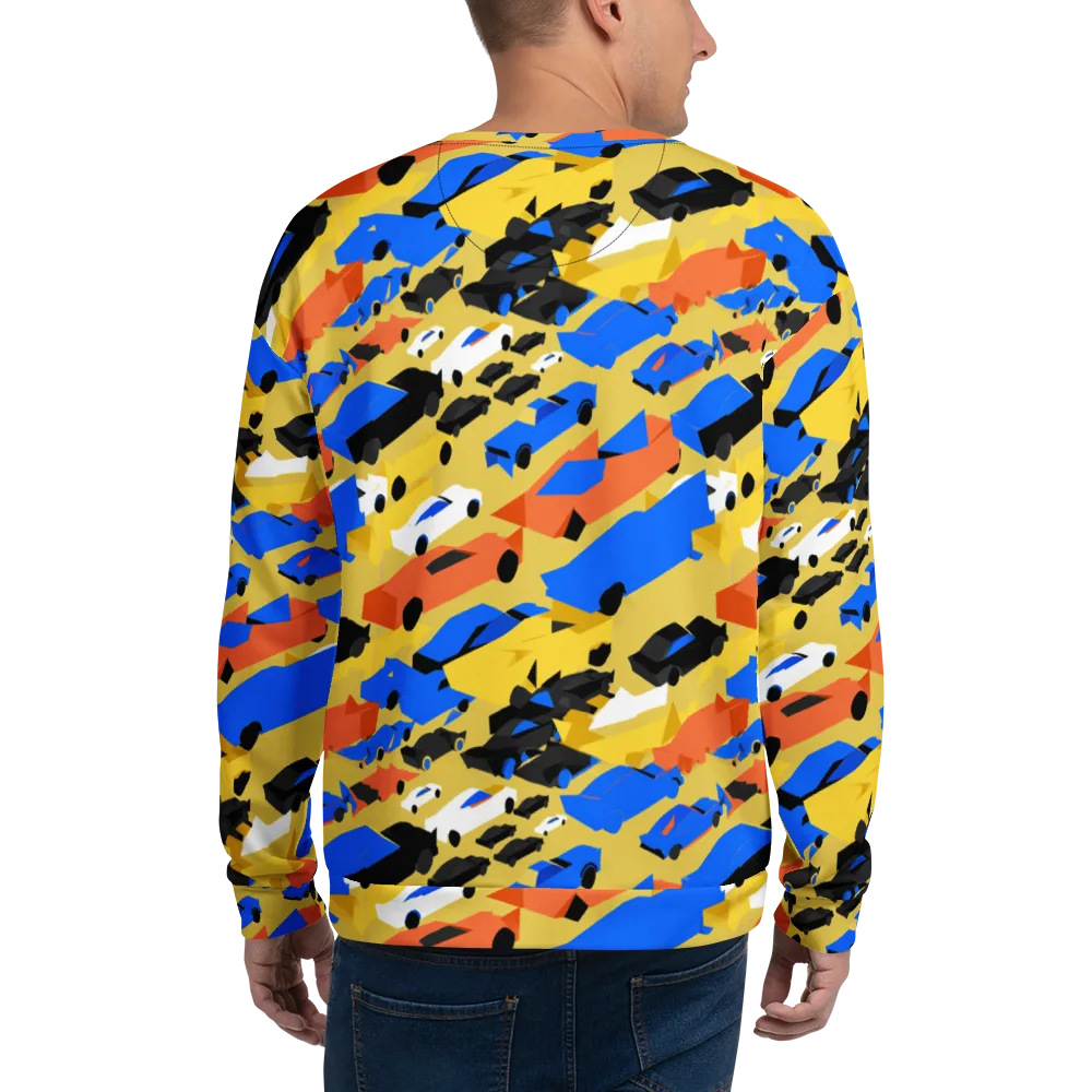 Neon Traffic on Sweatshirt — Back