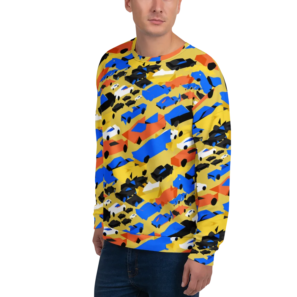 Neon Traffic on Sweatshirt — Left Front