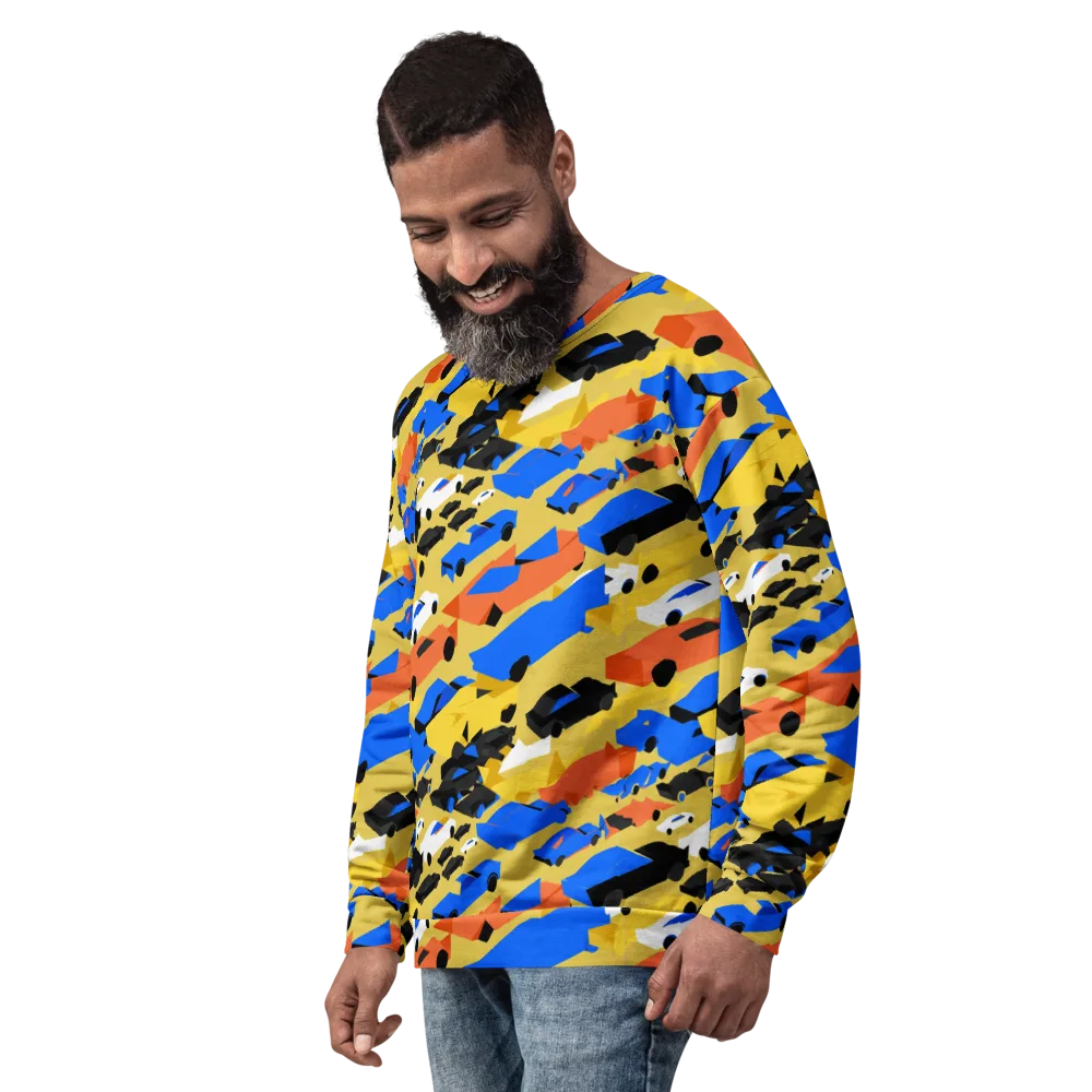 Neon Traffic on Sweatshirt — Left Front