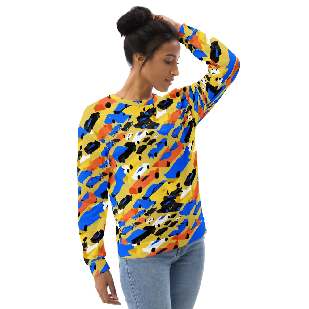 Neon Traffic on Sweatshirt — Right Front