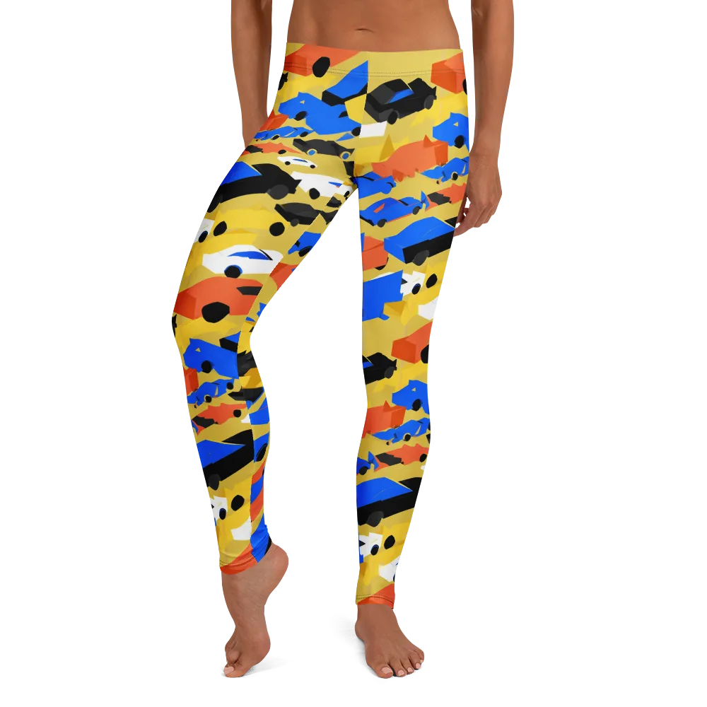Neon Traffic on Leggings — Front