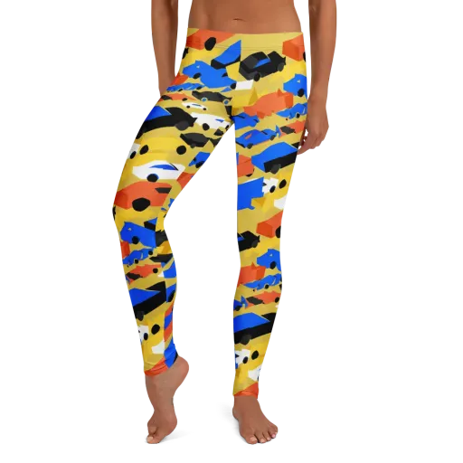 Neon Traffic on a Leggings