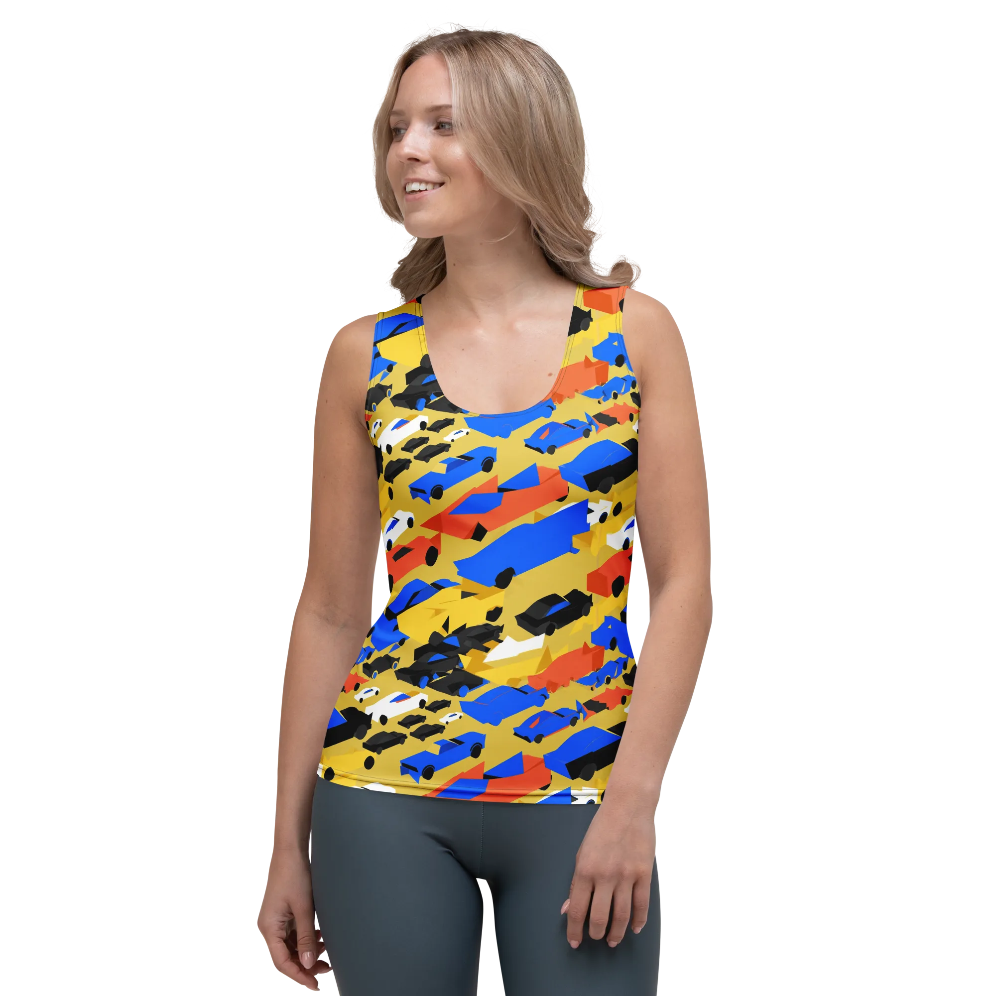 Neon Traffic on Women's Tank Top — Front