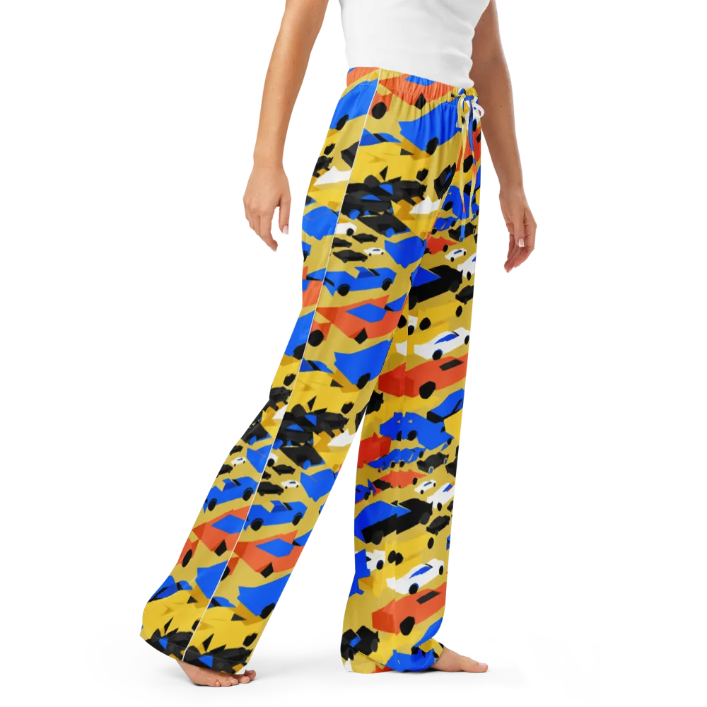 Neon Traffic on Women's Pajama Pants — Right Front