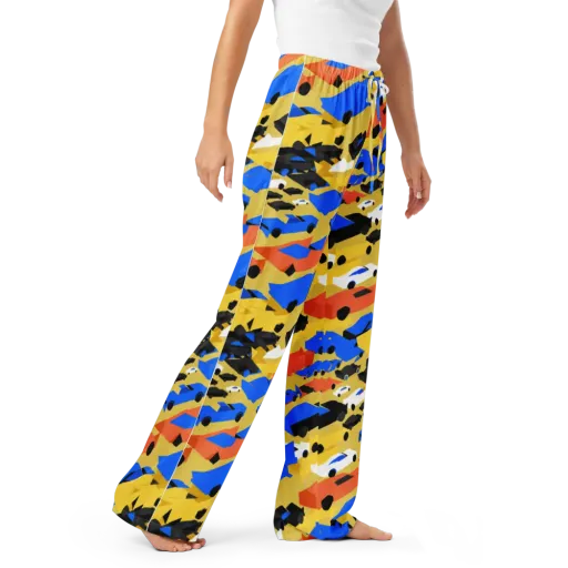 Neon Traffic on a Women's Pajama Pants
